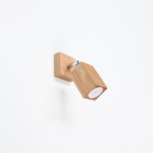 Sollux Lighting Wandlamp KEKE eik - 8x19x17cm