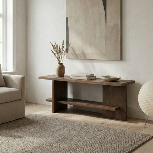 DÉJA Living Tv-meubel Lahti - Donkerbruin Hout - 140x40x45cm