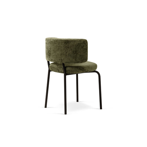 Set van 2 stoelen Dora chenille groente - 57x58x75cm