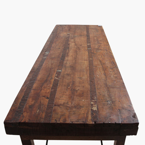 Raw Materials opklapbare tafel - FSC gerecycled hout - 173x60x76 cm - vtwonen shop