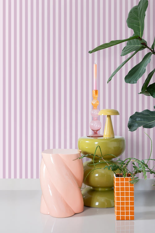 ESTAhome behang strepen paars - 53 cm x 10.05 m - 130954 - vtwonen shop