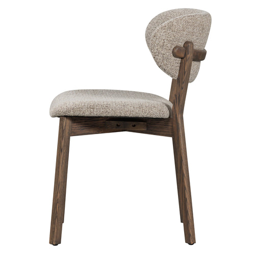 WOOOD eetkamerstoelen houten frame Udar - Donkerbruin - Set van 2 - vtwonen shop