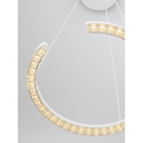 Nova Luce GREAMY Geïntegreerde LED-hanglamp voor plafond, zandwit, Triac dimbaar, 21W, 1365lm, 3000K