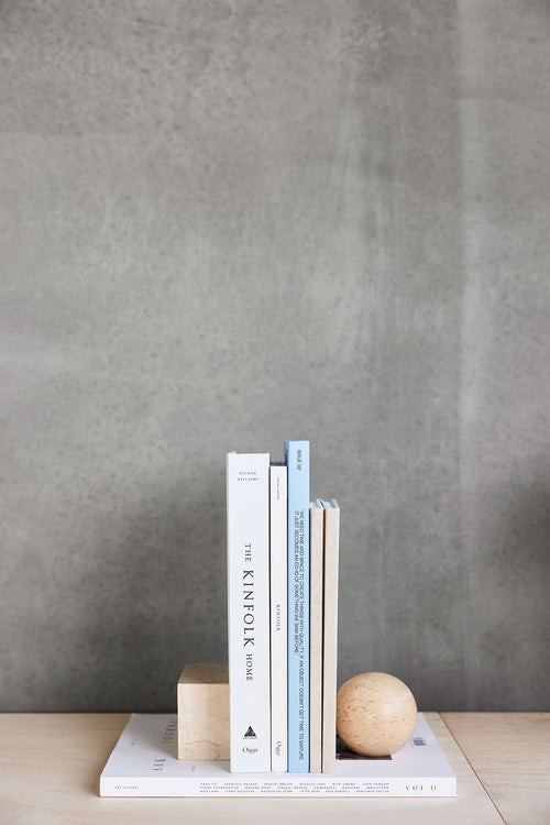 OYOY Boekensteun - Vierkant Savi - marmer - vtwonen shop