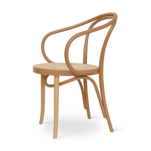 Fameg Venice No. 9 Eetkamerstoel Naturel - Armleuning - Rotan Zitting - vtwonen shop