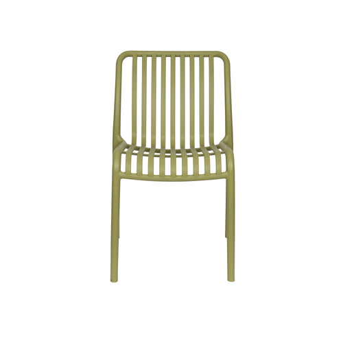 Housecraft Living Mante Tuinstoelen Kunststof Groen - Set van 4