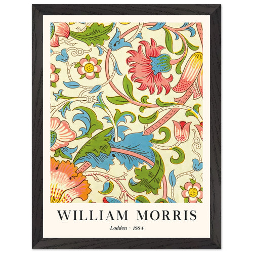 Artfulprints Poster met Lijst William Morris - Lodden 1884   - 30x40 cm - Meerkleurig