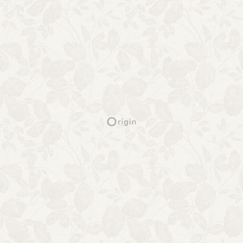 Origin Wallcoverings behang bladeren wit - 53 cm x 10.05 m - 346541