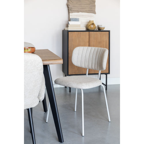 Housecraft Living Jaze Eetkamerstoelen Off-White/ Gebroken wit - Set van 2