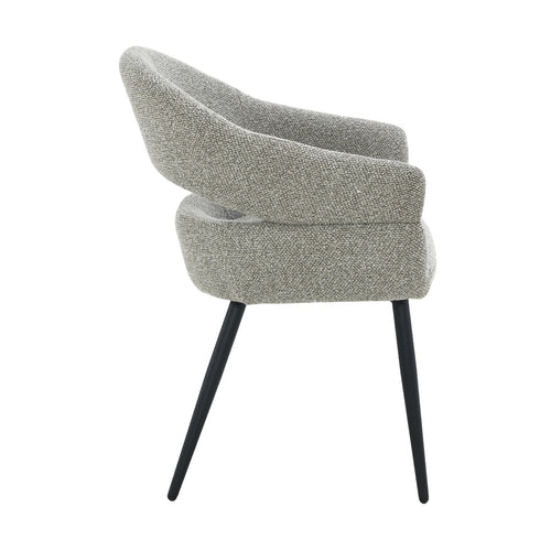 Livingfurn eetkamerstoel Megan - taupe - set van 2 - 62x58x85