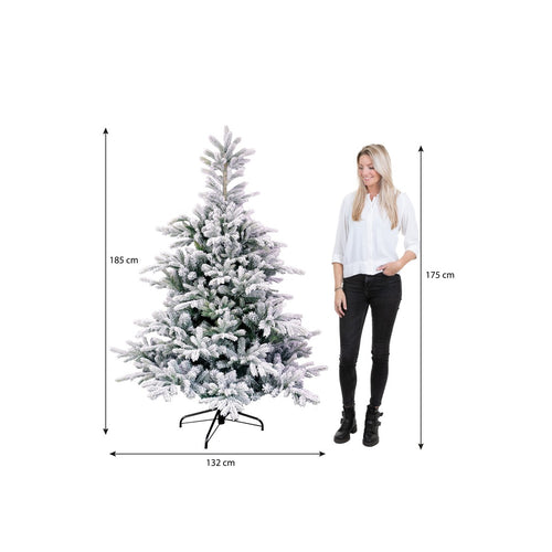 Black Box Trees Grimshaw Kunstkerstboom - Kerstboom H185 x Ø132 cm - Groen Frosted