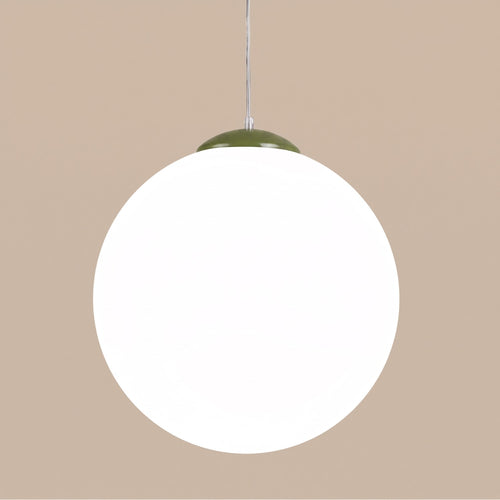 Sollux Lighting Hanglamp UGO 40 olijfgroen - 40x40x130cm