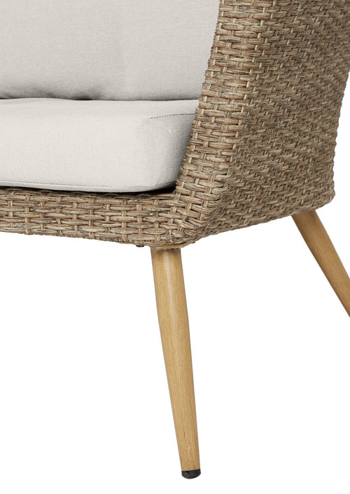 Lisomme Fien rotan tuinbank zand - Met zitkussens - vtwonen shop