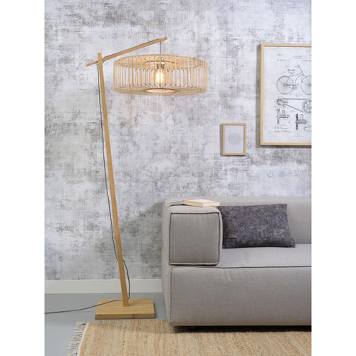 GOOD&MOJO vloerlamp Bromo - bruin - Ø40cm - vtwonen shop