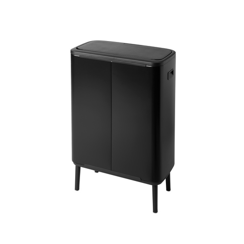 Brabantia Bo Touch Bin Hi, met 2 binnenemmers, 2 x 30 liter - Matt Black