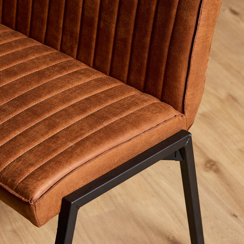 Starfurn Eetkamerbank Tivoli - Cognac Leer - 155x56x88cm