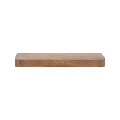 Giga Meubel Wandplank Carve - Bruin Hout - 100x25x8cm
