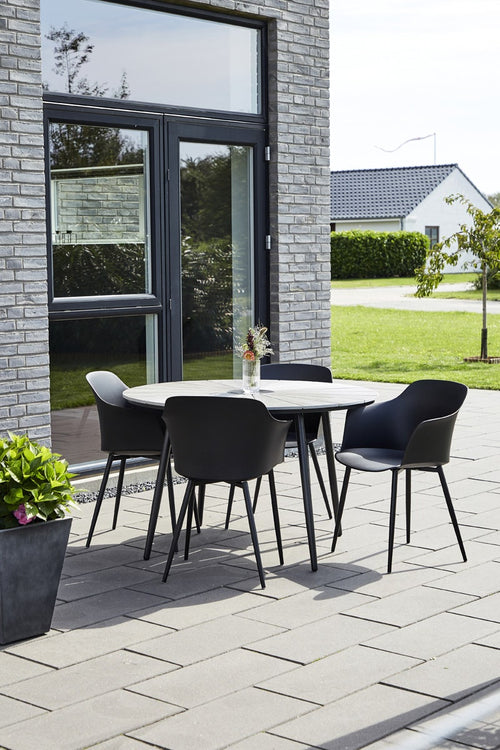 Lisomme Dian kunststof tuinstoel zwart - vtwonen shop