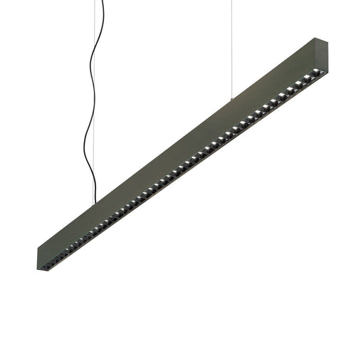 LED decoratieve lineaire rechte staaf hanglamp zwart, 3000K