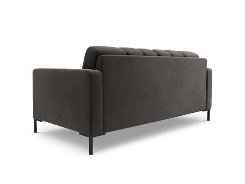 Cosmopolitan Design Bank Bali 2-zits, flueel, donkergrijs - 96x152x75cm