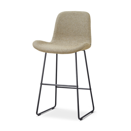 Nolon Nino-Fé barkruk taupe melange - zwart onderstel - 75 cm - vtwonen shop