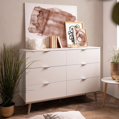 Calicosy - Commode 6 laden - L120cm - Copenhague - 40x120x86,5 cm