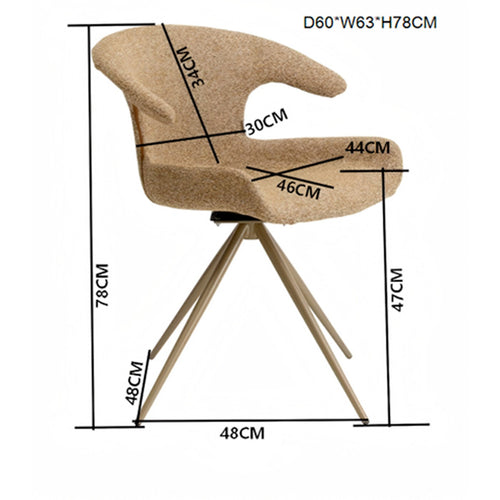 Kare Design Draaistoel met armleuningen Golo