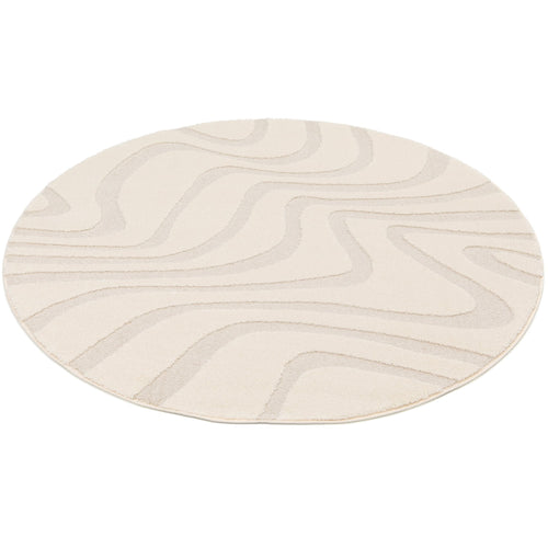 AFK Living vloerkleed  Naya - reliëfeffect - beige - 160 x 160 cm - vtwonen shop