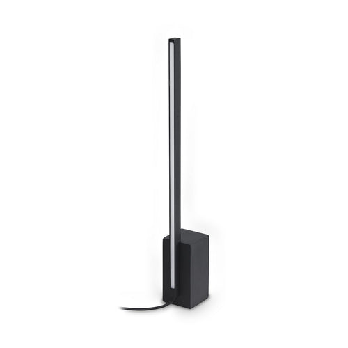 Ideal Lux ESSENCE Vierkante geïntegreerde LED-tafellamp, zwart, 1400lm, 3000K, dimbaar.