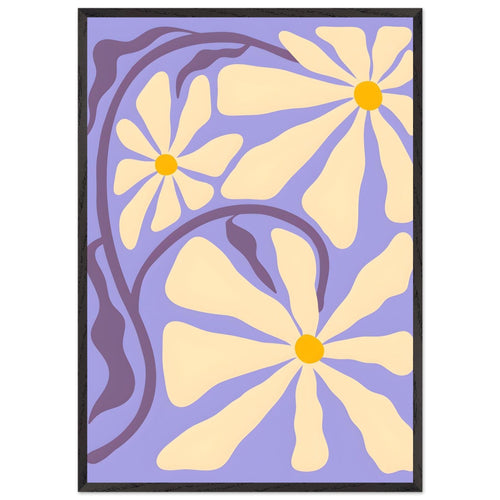 Artfulprints Poster met Lijst Matisse – Essence of bloom   - 70x100 cm - Paars