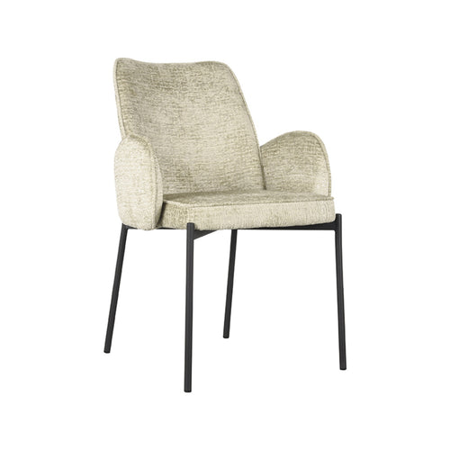 LABEL51 Eetkamerstoel Joni - Beige - Zithoogte 49cm - Set van 2