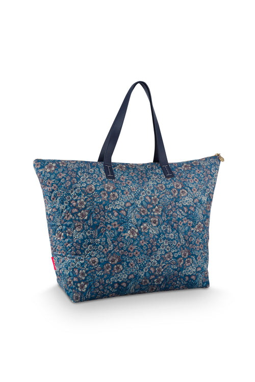 Pip Studio - Tilda Tote Bag Dames - Daisy Dreams - Blauw - 66x20x44cm - vtwonen shop