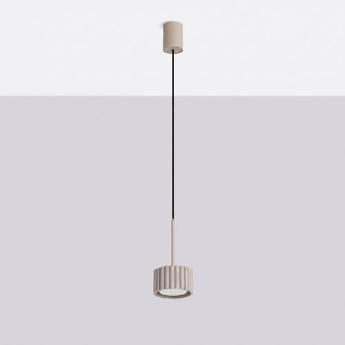 Sollux Lighting Hanglamp AURA 1 taupe Gx53 - 10x10x125cm