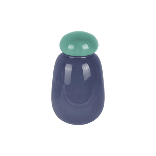 Present Time vaas Nuevo Dulce - blauw - Ø12.5cm