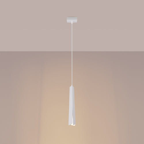 Sollux Lighting Hanglamp PRYSM 1 wit - 8x8x120cm