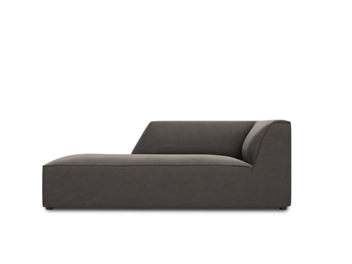 Micadoni linker meridiaan Ruby flueel, donkergrijs - 180x93x69cm