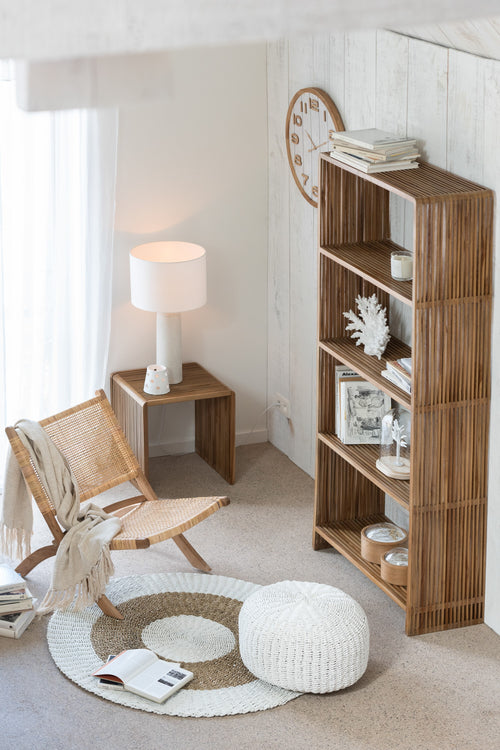 J-Line boekenkast 4 Schappen - gerecycleerd hout - naturel - vtwonen shop