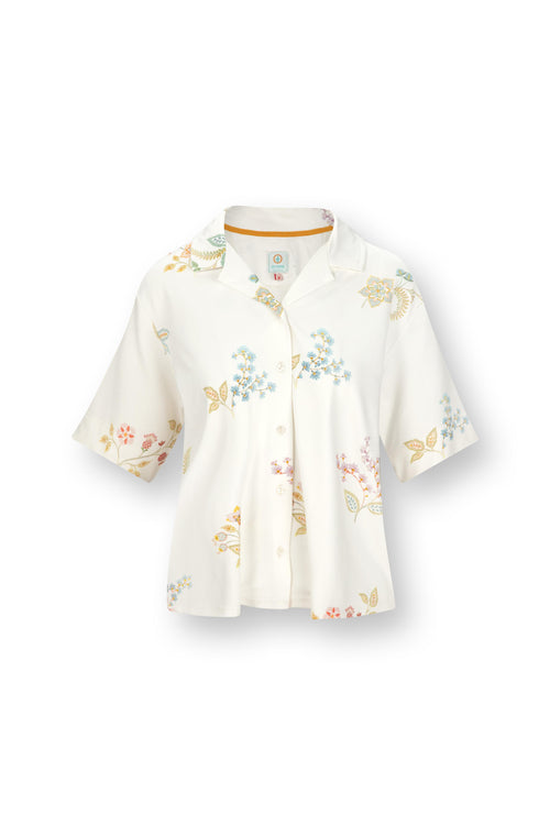 Pip Studio - Toy Pyjama Shirt - Dames - Buenas Noches - Wit - M