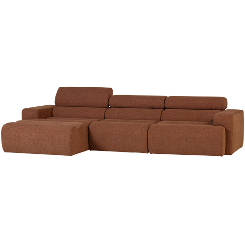 WOOOD chaise longue bank links Novi - Polyester - Terra - vtwonen shop