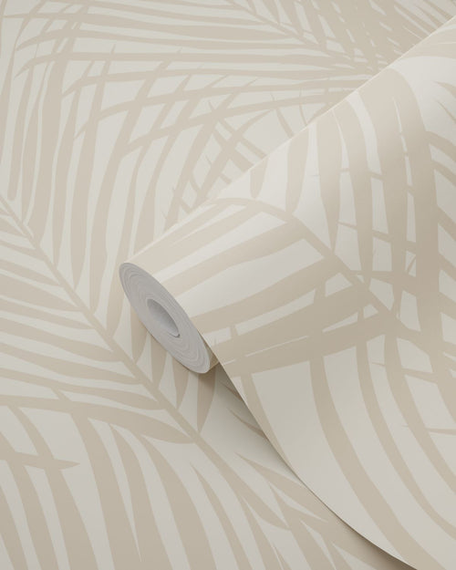ESTAhome behang palmbladeren lichtbeige - 53 cm x 10.05 m - 139430