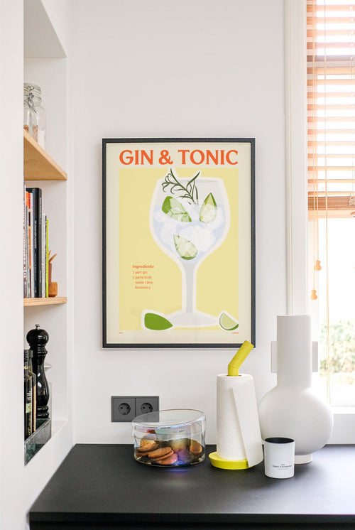 Elin PK - Gin & Tonic - PSTR studio Kunst Poster - vtwonen shop