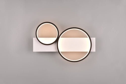 Trio Leuchten plafondlamp Medera - 2 lichts - 54  x 8   cm - zwart wit - vtwonen shop