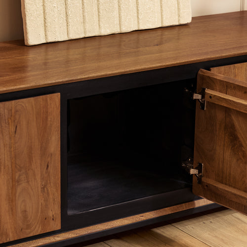 Starfurn  tv meubel RichWood - bruin - 45x150x55cm