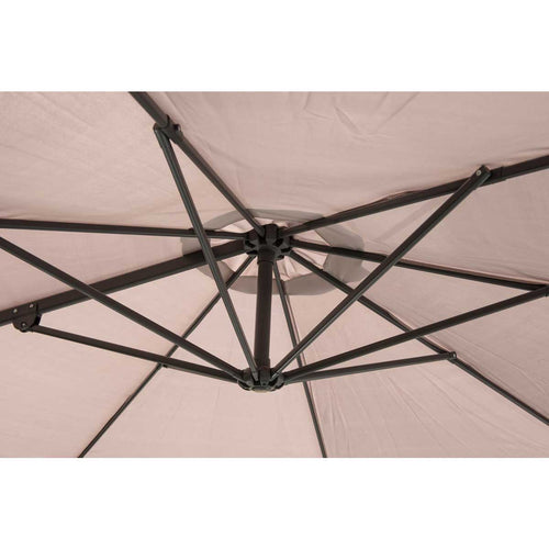 Hawaii parasol S - Ø300 cm - carbon black - taupe