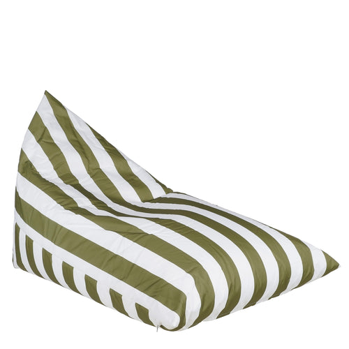 In The Mood Collection Rissy Zitzak - L140 x B95 x H95 cm - Groen, Wit - vtwonen shop