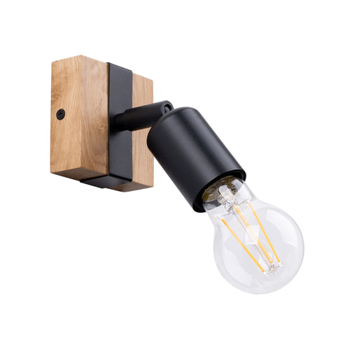 Sollux Lighting Wandlamp ZUCA zwart - 14x8x11cm