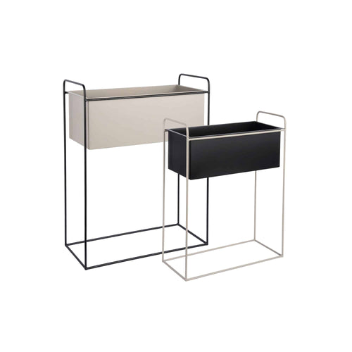 Present Time bloempot Reina - zwart - 50.5x24x65cm