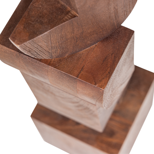 WOOOD sculptuur ornament Draxa - Hout - Bruin - 61x18x18