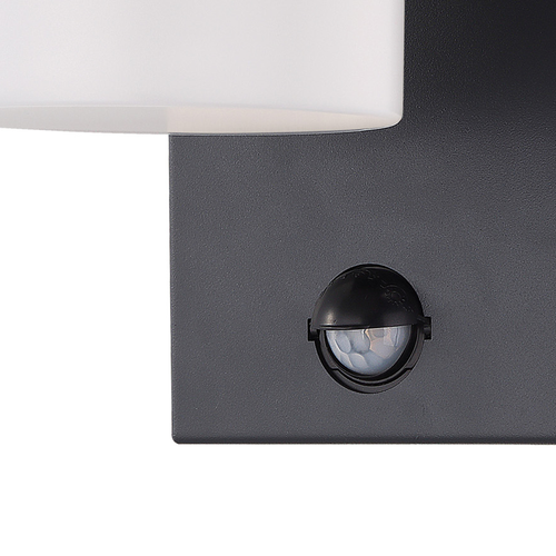 EGLO wandlamp buiten Atollari - led - sensor - 23 cm - antraciet/wit - vtwonen shop