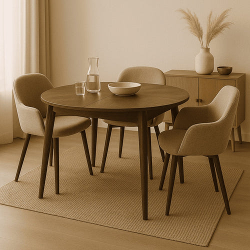 CALICOSY - Uitschuifbare tafel VINA - 100x100x75 cm